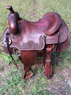 16" Spur Saddlery Ranch Cutting Saddle - Made in Texas - Image 1 of 4