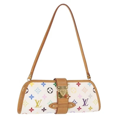 Auténtico bolso Shirley Louis Vuitton monograma multicolor blanco M40049 LV 134364AV Foto 1 de 4