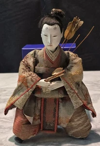 ANTIQUE EARLY 1900S HOU YI ARCHER SIGNED OPERA DOLL - Picture 1 of 22