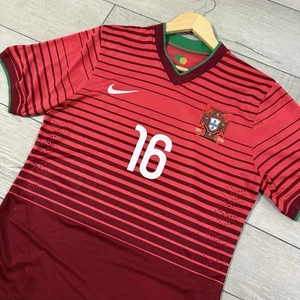 Nike Portugal soccer jersey size M #16 red striped euro football shirt ‘Read’ - Bild 1 von 13