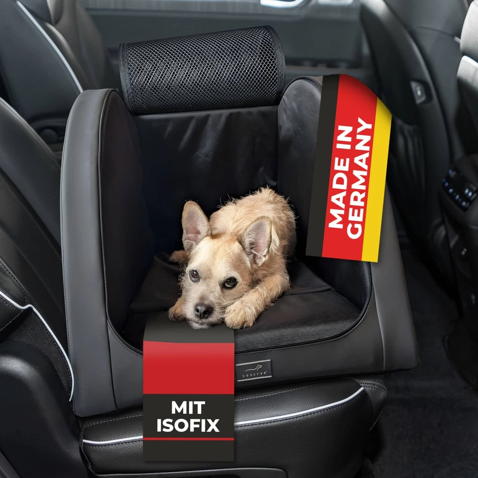Hundebox mit ISOFIX – DOXAFER® Hunde Autositz Auto Rückbank | Sicher & Bequem - Bild 1 von 4