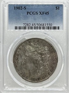 1902-S Morgan Silber Dollar - PCGS XF 45 - XF45 - Bild 1 von 5