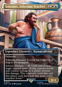 MTG SOKRATES, ATHENIAN TEACHER FOIL 121 EXC SOCRATE PRECETTORE DI ATENE ACR X EN - Picture 1 of 1