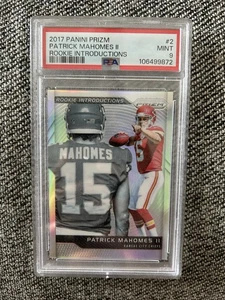 Panini Prizm Rookie Introductions Patrick Mahomes II #2 2017 PSA 9 - Imagen 1 de 2