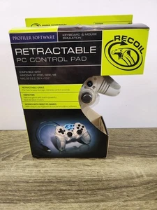 Recoil Retractable PC Control Pad Game Elements Keyboard & Mouse Emulation NEW - Picture 1 of 5