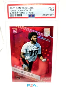 2023 Donruss Elite Rookies Paris Johnson Jr. #174 Aspirations Stars /299 (RC,SP) - Picture 1 of 3