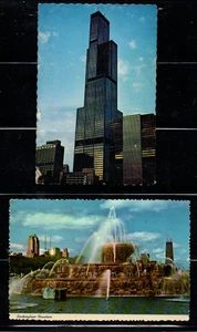 POSTKARTEN 4 KARTEN ZEIGEN SZENEN IN ILLINOIS - Bild 1 von 2
