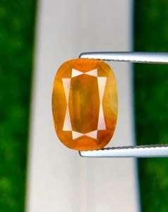 7.4 Ct Natural Rare AIG Certified Prehnite Cushion Cut Loose Gemstone Namibia - Picture 1 of 3