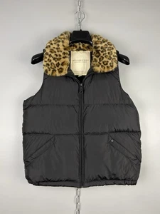 Denim Supply Ralph Lauren Womens Nylon Black Zip Down Vest Gilet Size M - Picture 1 of 17