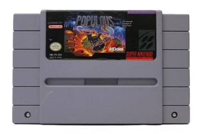 Super Nes Nintendo Populous Foto 1 de 2