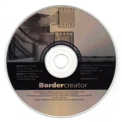 Border Creator CD-ROM for Windows - NEW CD in SLEEVE - Image 1 of 3