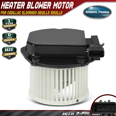 New HVAC Heater Blower Motor Brushless for Cadillac DeVille 94-99 Seville 94-97 - Image 1 of 4
