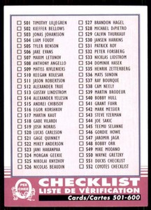 2020-21 UD O-Pee-Chee Retro Checklist #600