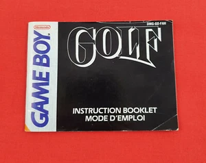Notice - Manuel Nintendo Game Boy Originale Golf bon état - Imagen 1 de 4