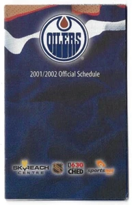 2001-02 Edmonton Oilers NHL Hockey Schedule !!! Ford - Picture 1 of 1