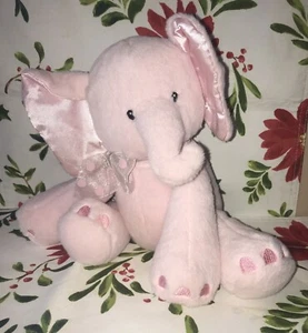 First & Main Kelli Elefante Rosa con Cinta Peluche 8" 2012 - Imagen 1 de 10