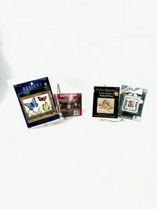 Vintage Lot Of 4 Cross Stitch Collectible Bundled Kits ———————————————————-———A4 - Picture 1 of 6