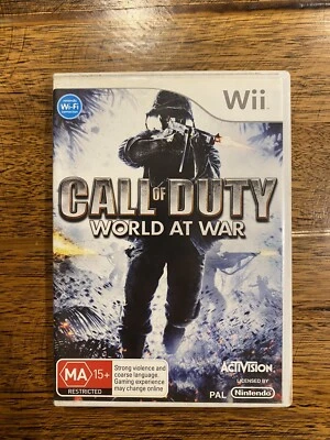 Call Of Duty World At War Nintendo Wii - Complete With Manual Vgc FREE POST AU - Image 1 of 3