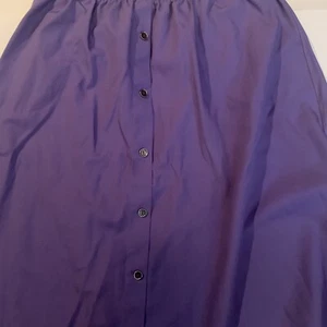 Roamans Elastic Waist Front Button Size 26 Purple Skirt #27-0101 - Bild 1 von 7