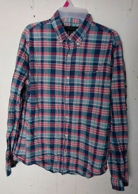  Camisa De Colección Juniors Niños Aeropostale A Cuadros Manga Larga Botón Delantero | Talla m Foto 1 de 3