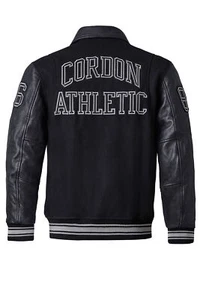 Cordon Sport Herren College Lederjacke "Bronx" pure black - Bild 1 von 49