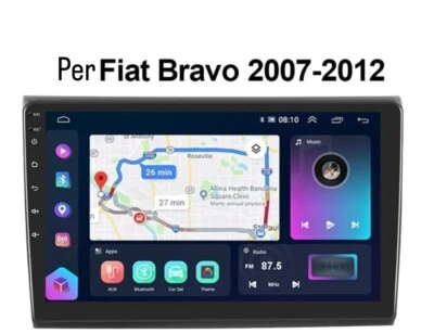 RADIO 2 DIN 9" PER FIAT BRAVO 07/12 ANDROID GPS BLUETOOTH USB 2/32 CARPLAY CAMER - Immagine 1 di 4