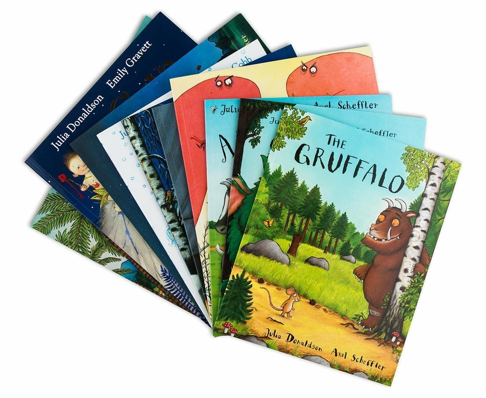 The Julia Donaldson 10 Books Story Bag Collection Set Gruffalo Paper Dolls US