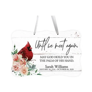 Custom Memorial 12x8 Modern Ribbon Sign Bereavement Gifts for Loss of Love One - Picture 1 of 27