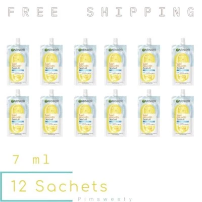 12 Sachets X 7 ml Garnier Bright Complete Vitamin C Water-Gel Reduce Dark Spots - Imagem 1 de 4