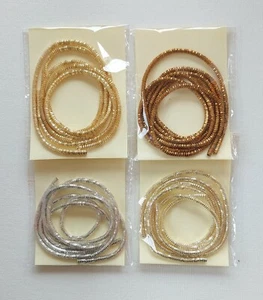 0.7MM or 2MM Nakshi Check Purl Bullion Wire/French Wire/Metallic Coil Goldwork - Picture 1 of 7