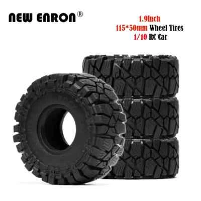 1.9 Rubber Tires Crawler Rock Terrain 115MM Wheel Tyre for 1/10 RC Axial REDCAT - Image 1 of 4