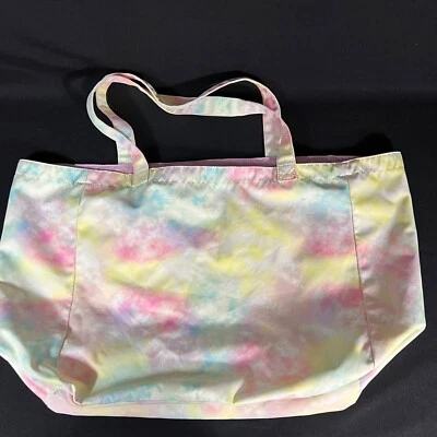 Bolso de Mano Grande Just Fab Pastel Tie Dye, Rosa, Azul, Amarillo Foto 1 de 4
