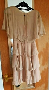 True Vintage 1950s USA ILGWU I. MAGNIN Silk Dress UK 6 8 Needs TLC Restoration - Bild 1 von 12