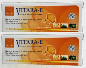 2 x Crema hidratante natural vitamina E VITARA-E estrías arrugas 25 g - Imagen 1 de 3
