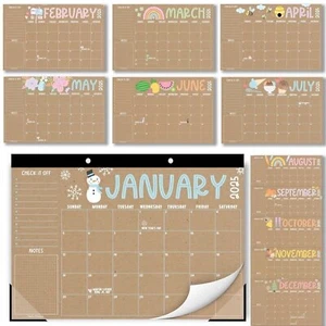Calendario de escritorio Doodle Kraft 2025-2026 - Imagen 1 de 1