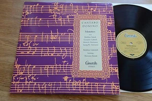 CANTABO DOMINO Motetten Franck Gabrieli Telemann Bachchor Gütersloh Camerata LP - Bild 1 von 8