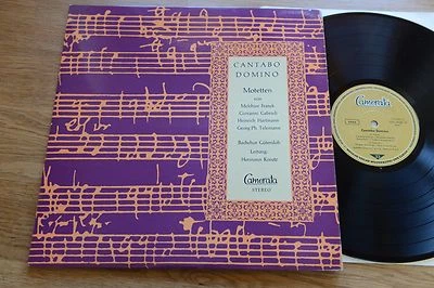CANTABO DOMINO Motetten Franck Gabrieli Telemann Bachchor Gütersloh Camerata LP - Bild 1 von 4