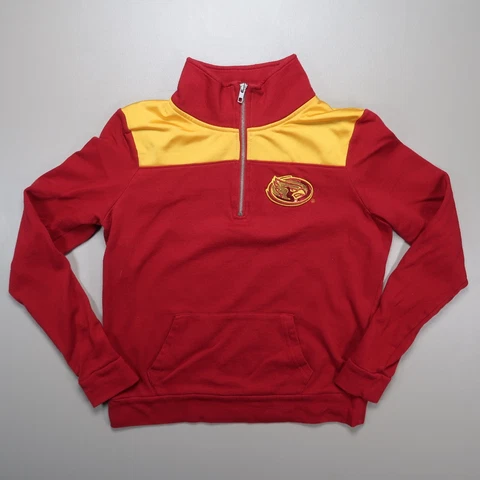 Iowa State Pullover Womens Extra Small Red Victorias Secret Pink Half Zip Cover