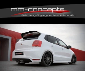 Alerón de techo CUP enfoque NEGRO VW Polo V MK 5 6R WRC alerón alerón de borde de techo  - Imagen 1 de 6