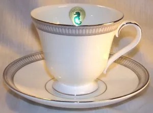 Waterford Teacup and Saucer - Carina Platinum - Picture 1 of 1