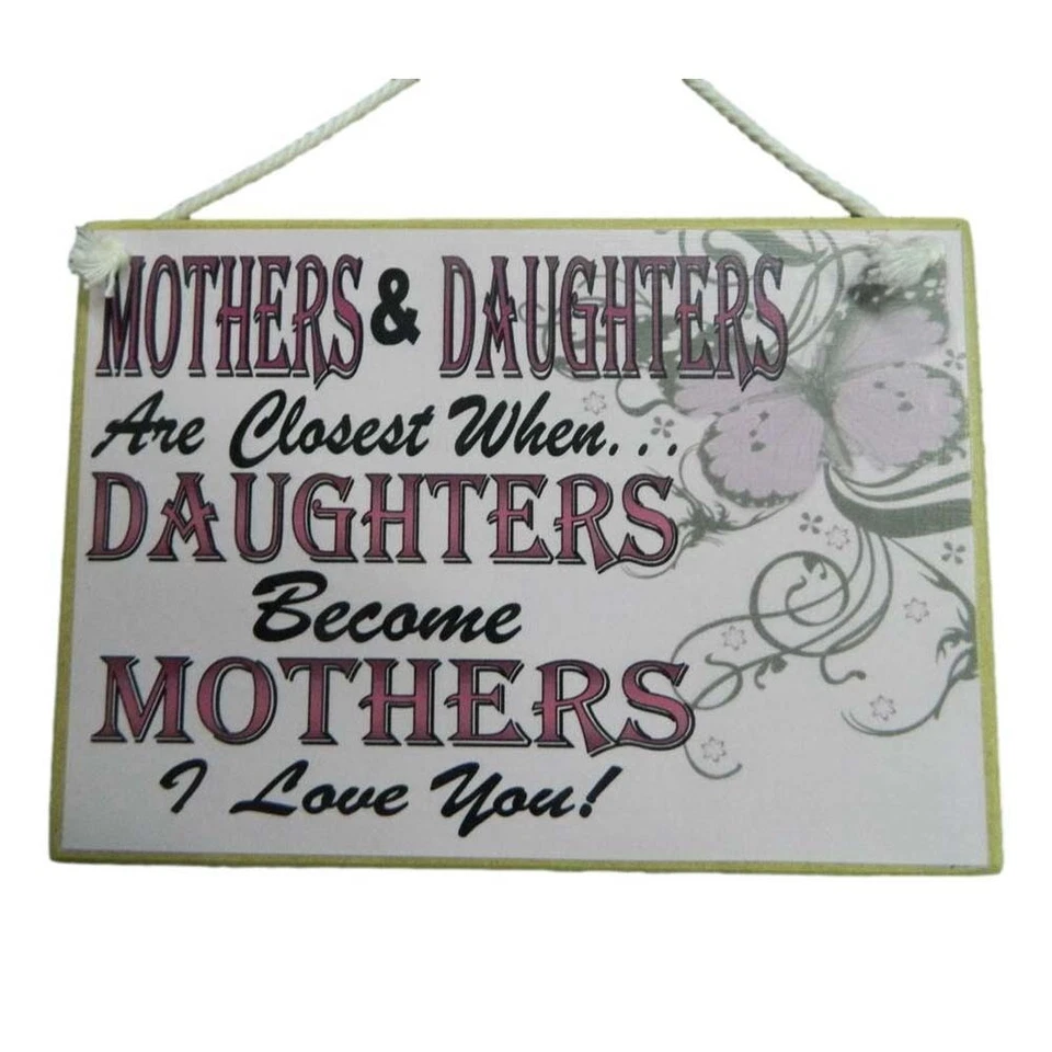Country Printed Quality Wooden Sign Mothers And Daughters Plaque - Image 1 of 1