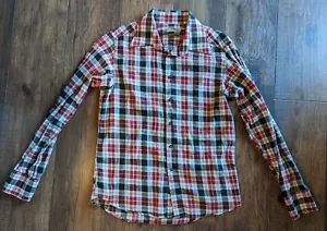 Zara Men’s Textured Long Sleeve Shirt Multicolor Plaid Print Stripes Size XL - Picture 1 of 13
