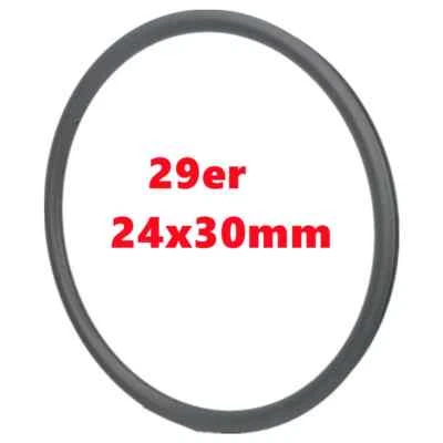 29er碳纤维山地自行车28孔XC轮辋30米宽24毫米深度轮辋自行车轮辋 — 第 1/4 张图片