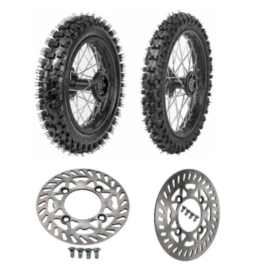 Rueda 12" 14" 60/100-14 Delantera Trasera 80/100-12 Llanta Freno Disco Dirt Bike160cc Foto 1 de 4