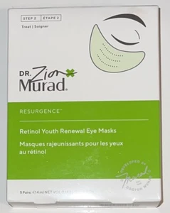 Dr. Zion Murad Resurgence Retinol Youth Renewal Eye Masks 5 Pairs Retail $57 - Picture 1 of 8
