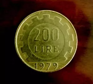200 lire 1979 MONETA rara ITALIANA - Foto 1 di 2
