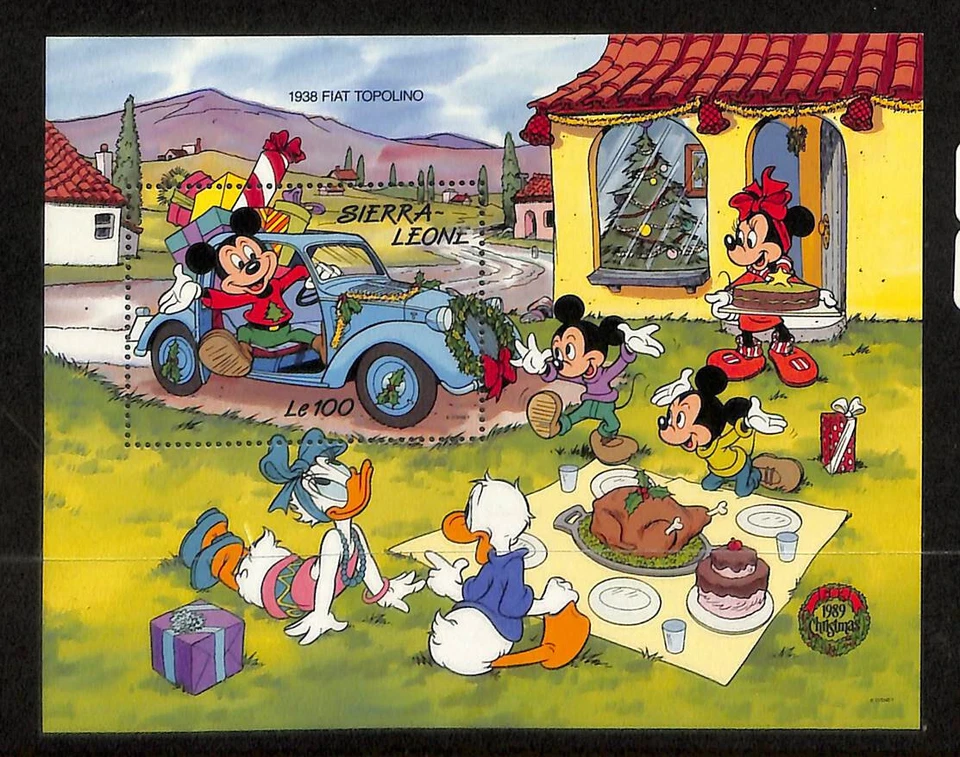 Sierra Leona, sello postal, #1155 como nuevo NH, 1989 Disney, Mickey Mouse Foto 1 de 1