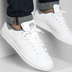 Adidas Stan Smith weiß grau Herren Sportschuhe Größe UK 8,8,5,9,9,5,10,10,5,11 - Bild 1 von 13