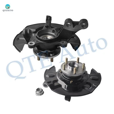 Пара 2 передних поворотных кулака и ступицы колеса для 2003-2008 Pontiac Vibe 4-колесный ABS - Изображение 1 из 4