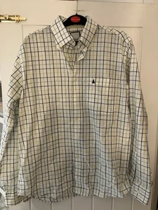 Musto Classic White Check Button Down Shirt (Medium) - Picture 1 of 6